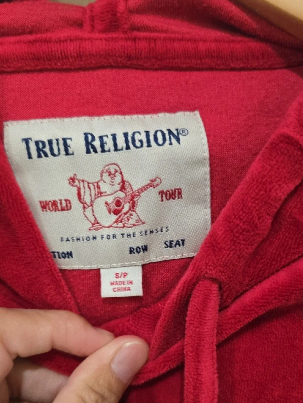 True Religion plush velour